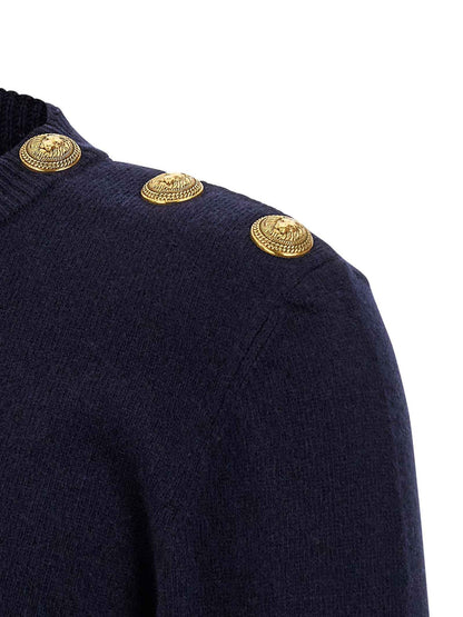 Blue Cashmere Cardigan