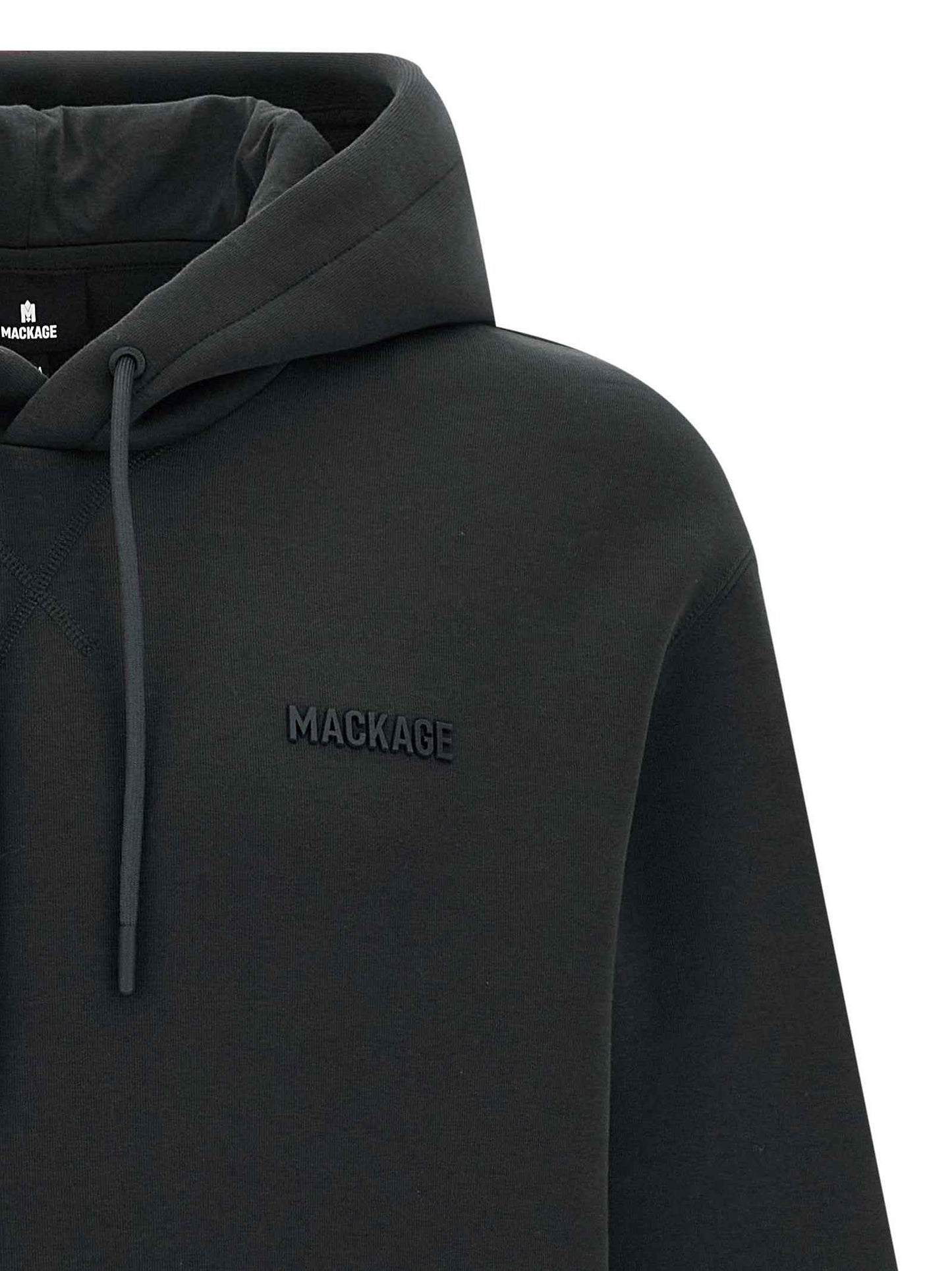 Black Cotton Sweatshirt