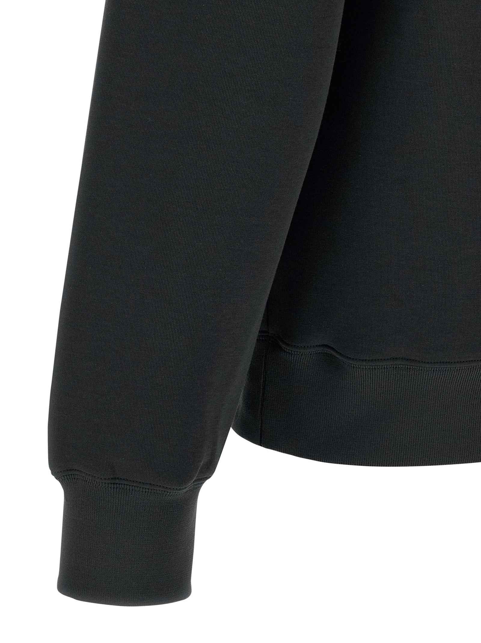 Black Cotton Sweatshirt