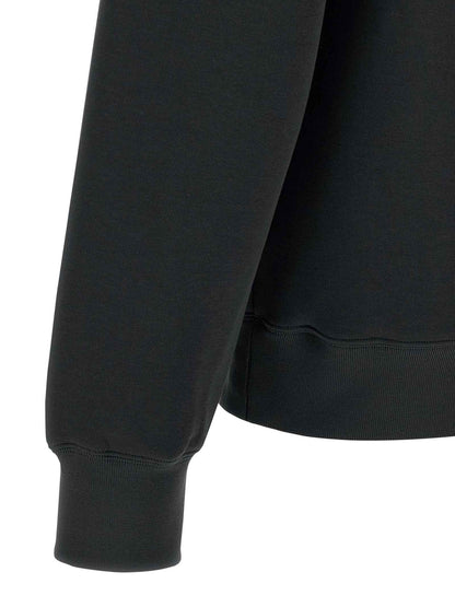 Black Cotton Sweatshirt