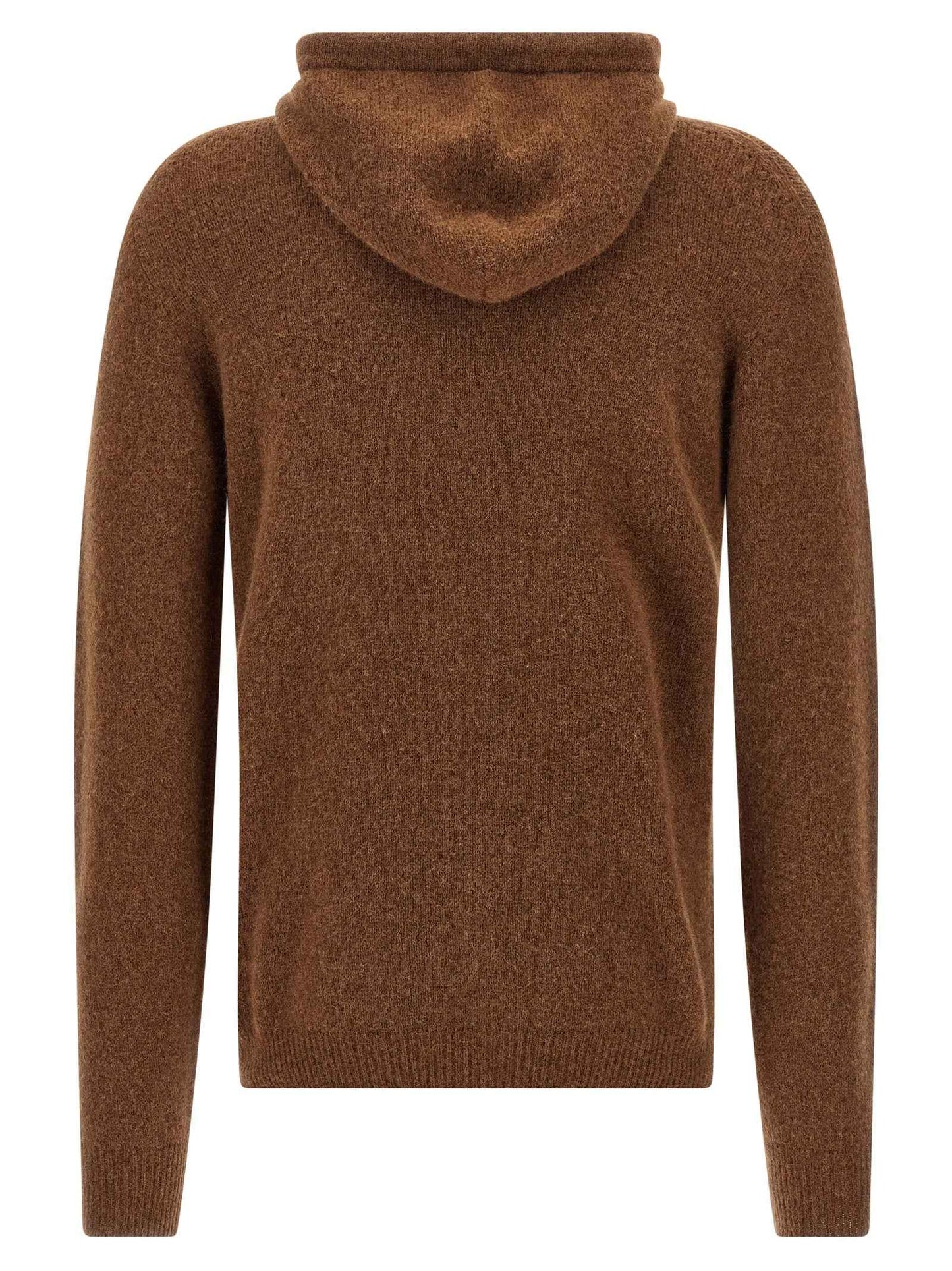 Brown Virgin Wool Cardigan