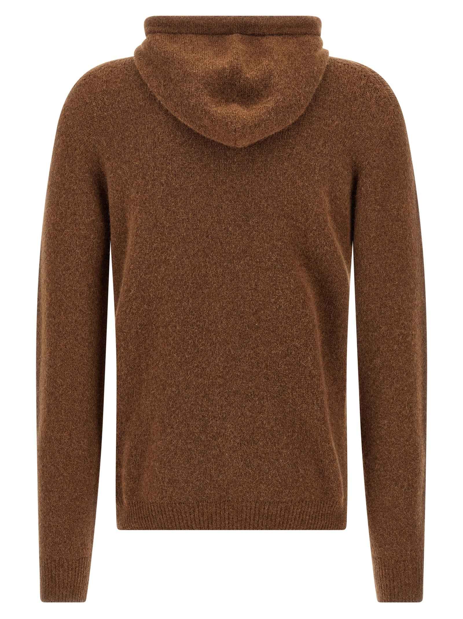Brown Virgin Wool Cardigan