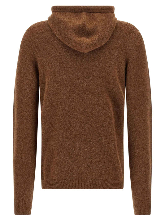 Brown Virgin Wool Cardigan
