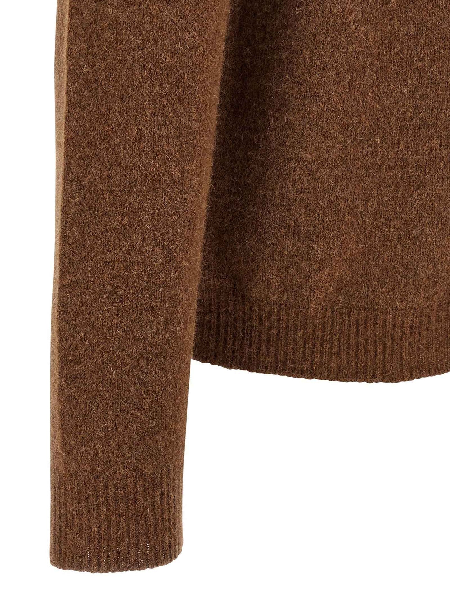 Brown Virgin Wool Cardigan