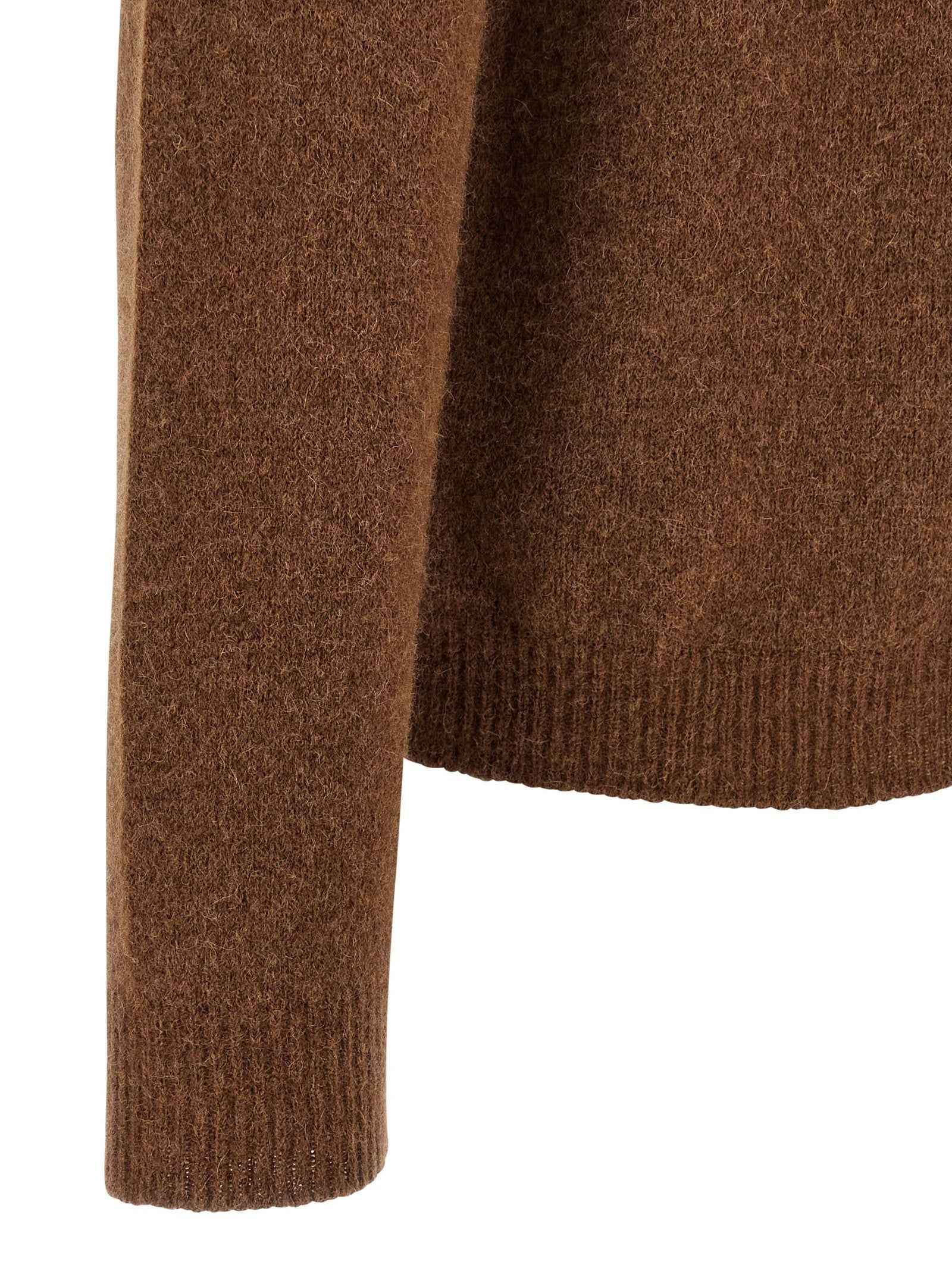 Brown Virgin Wool Cardigan