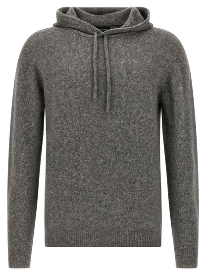Gray Virgin Wool Cardigan