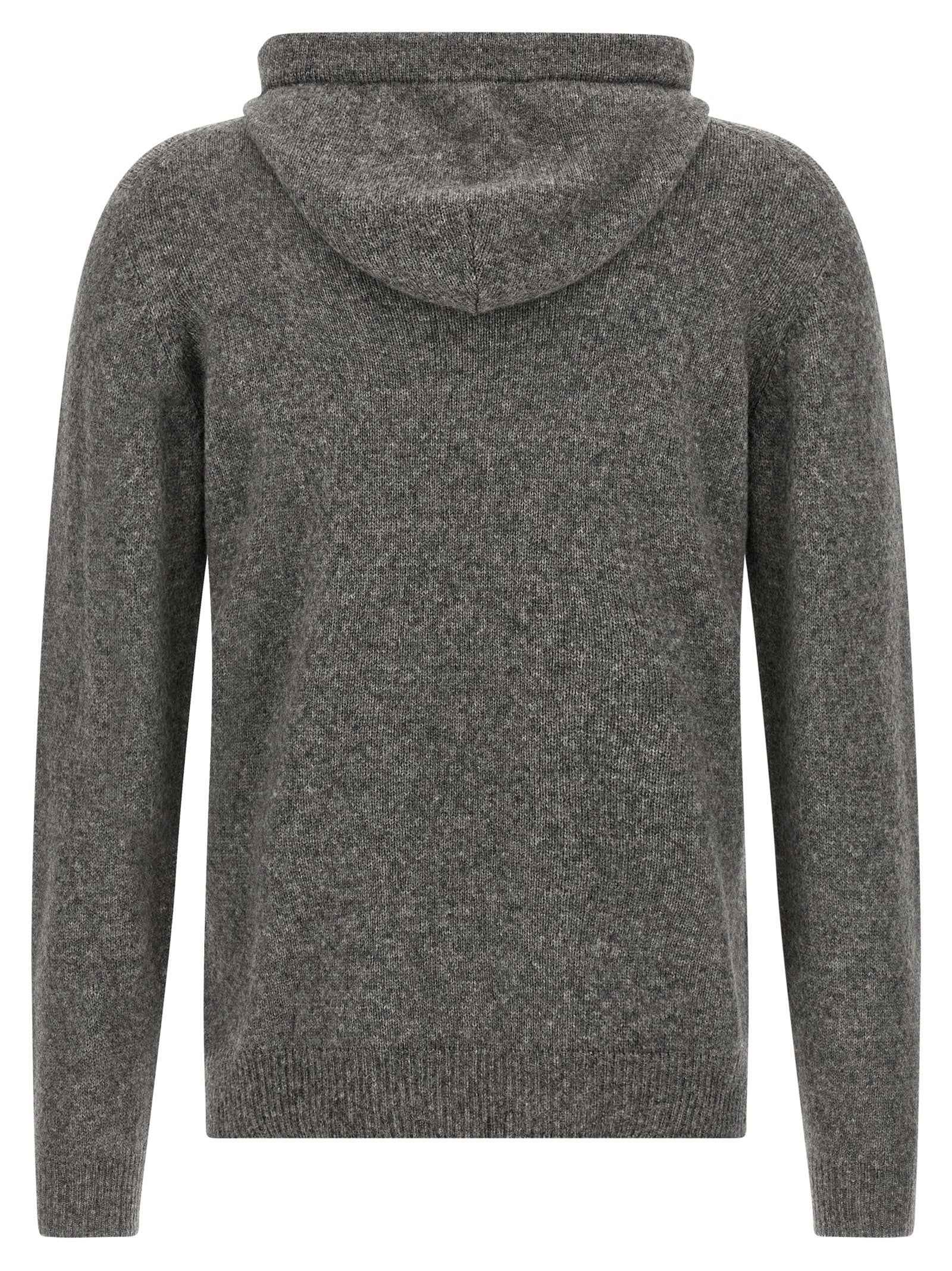 Gray Virgin Wool Cardigan