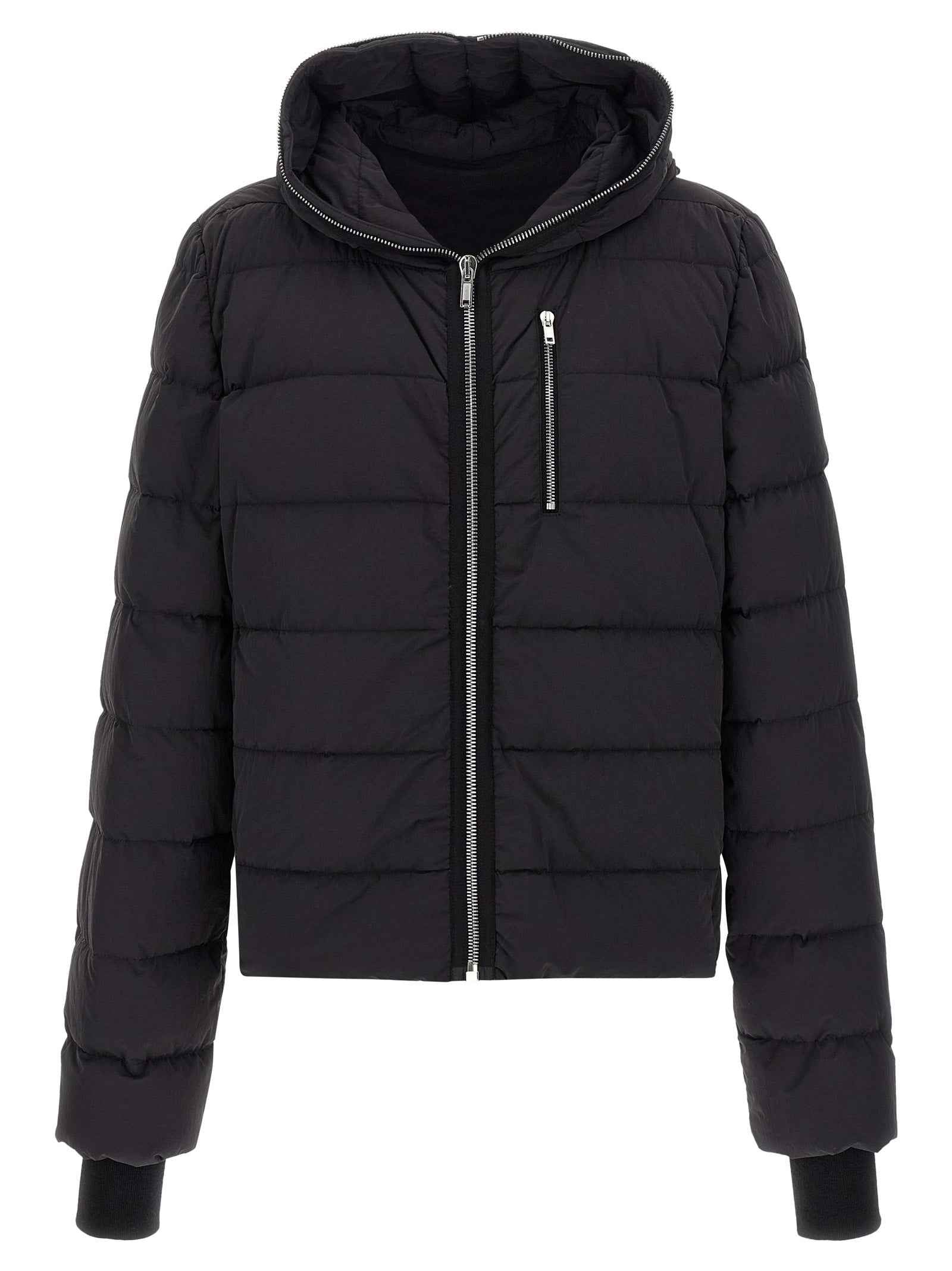 Black Nylon Full-Length Jacket