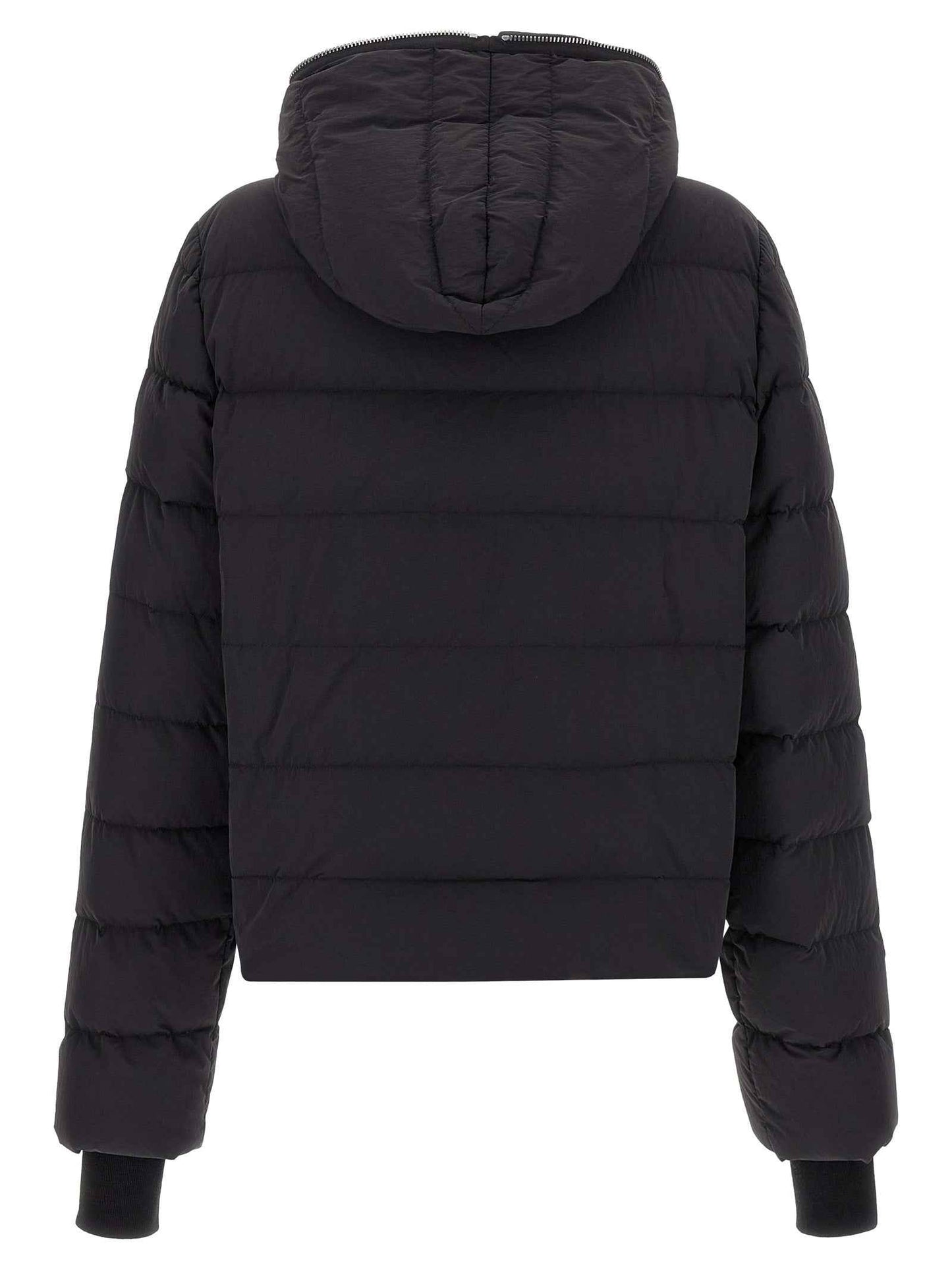 Black Nylon Full-Length Jacket