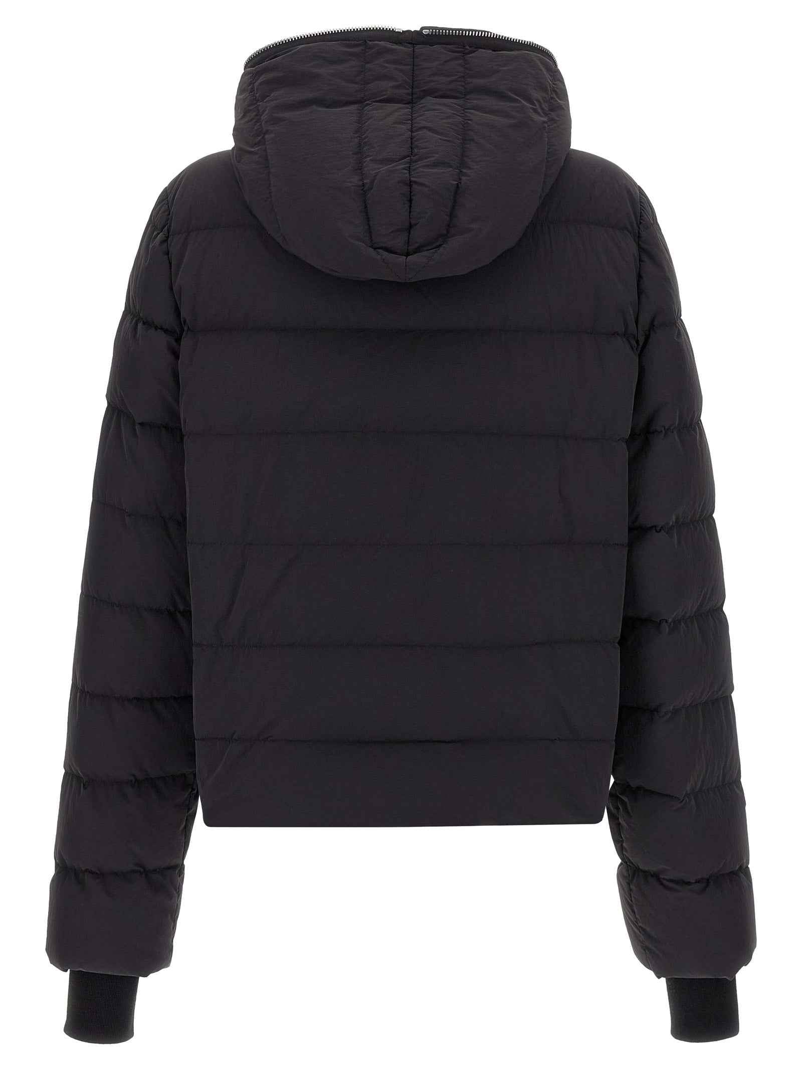 Black Nylon Full-Length Jacket