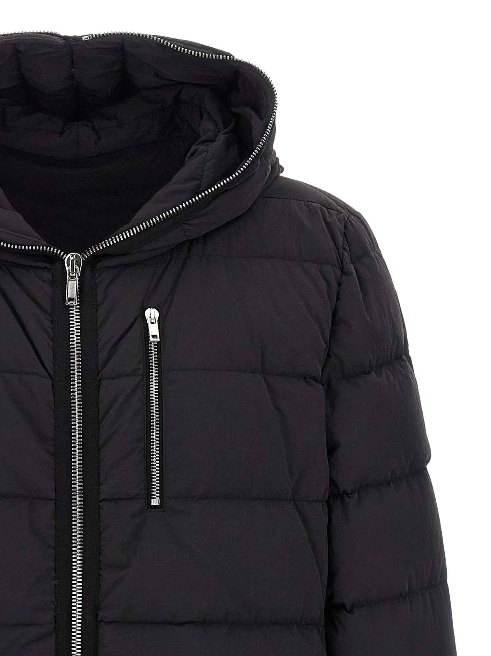Black Nylon Full-Length Jacket