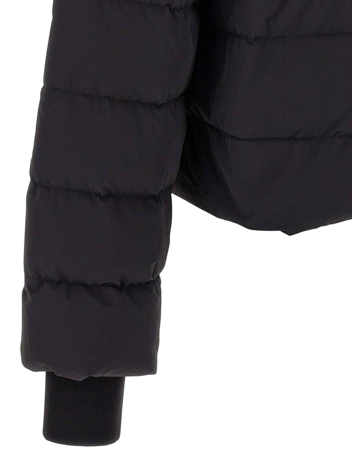 Black Nylon Full-Length Jacket