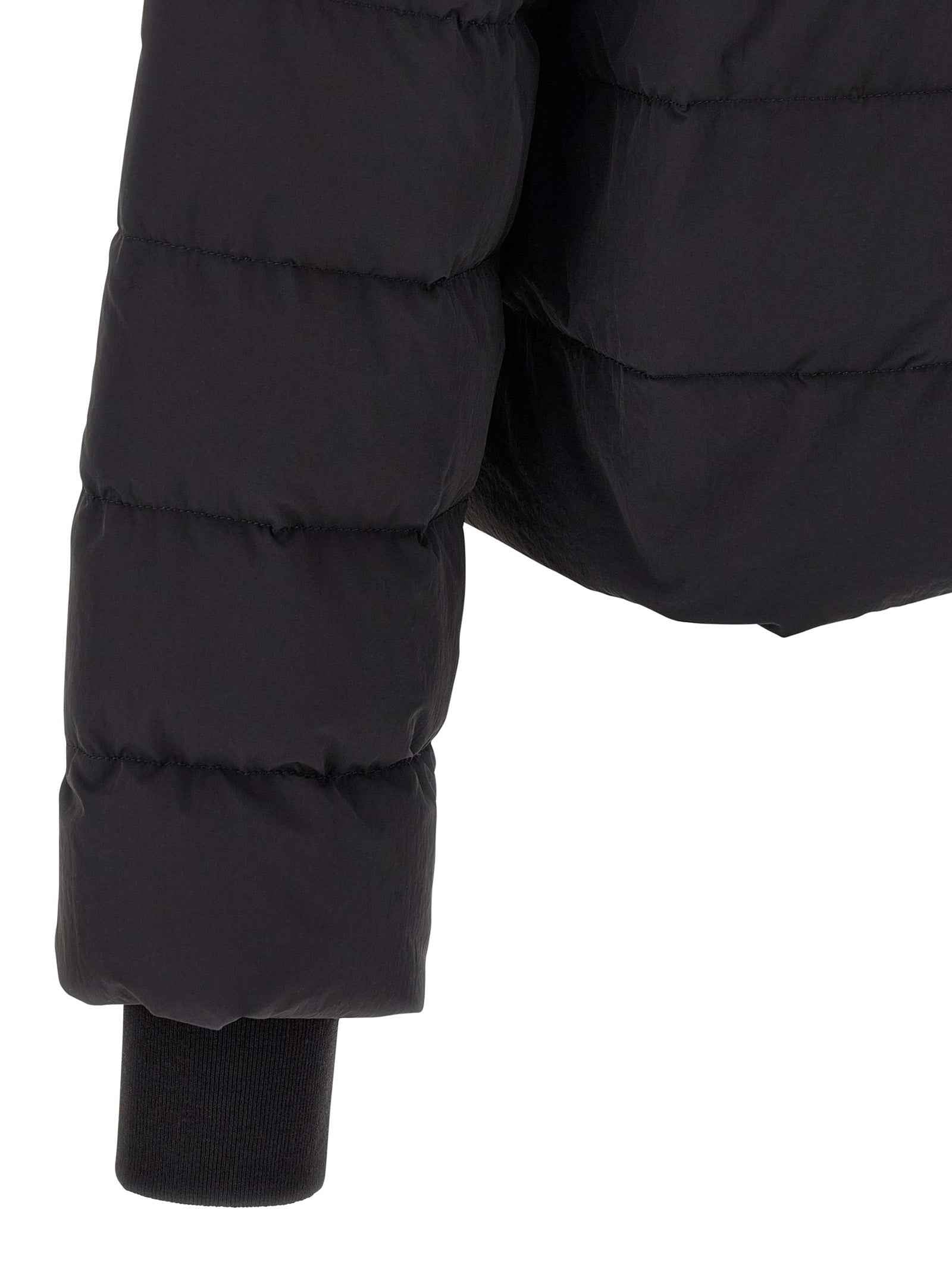 Black Nylon Full-Length Jacket