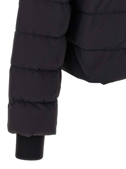 Black Nylon Full-Length Jacket