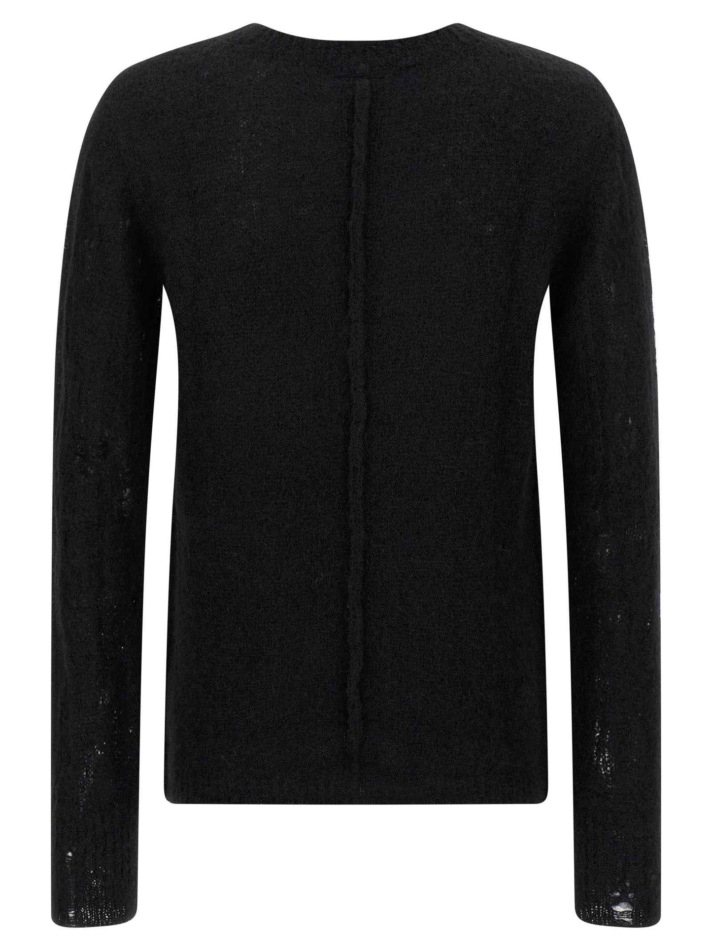 Black Wool Cardigan
