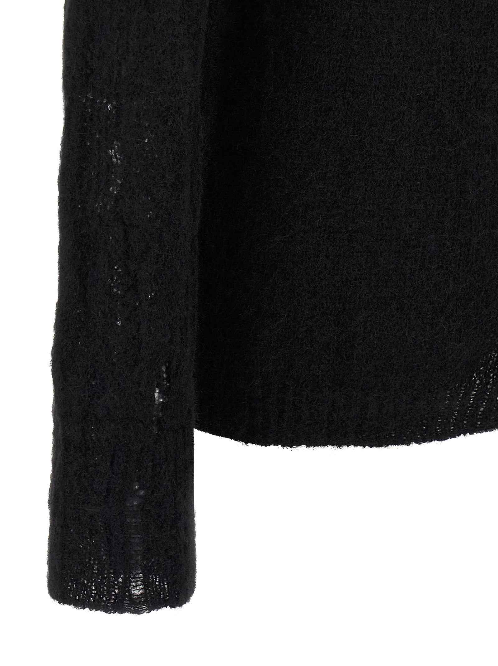 Black Wool Cardigan