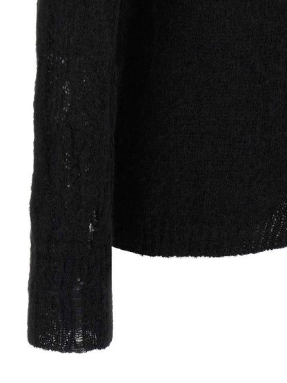 Black Wool Cardigan