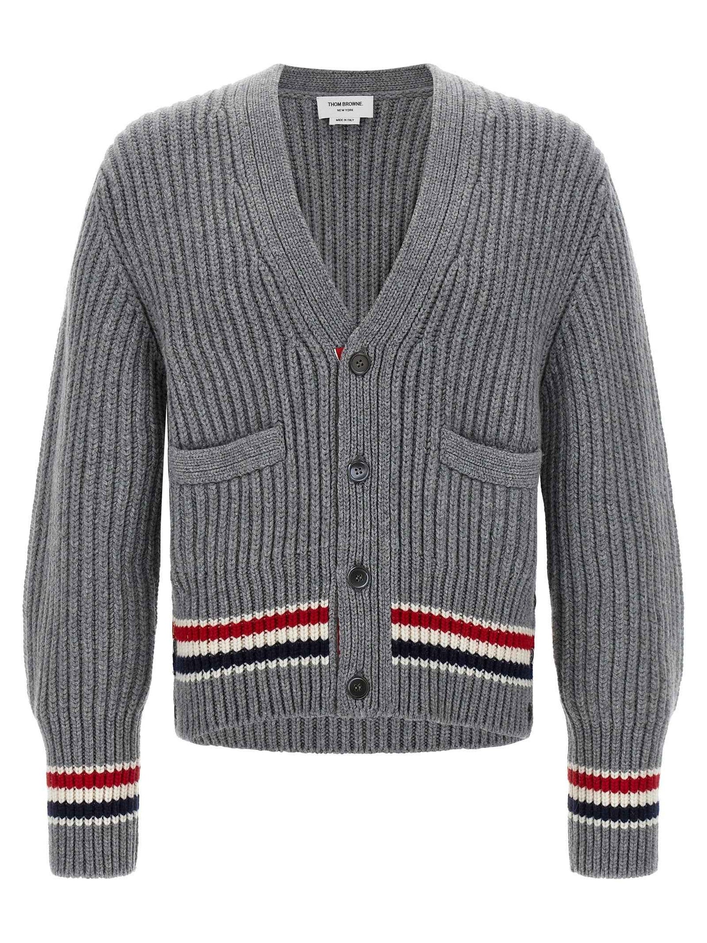 Gray Cashmere Cardigan