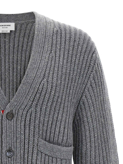 Gray Cashmere Cardigan