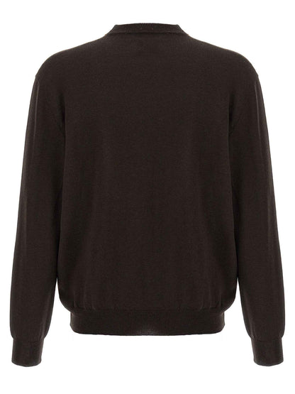 Brown Wool Cardigan