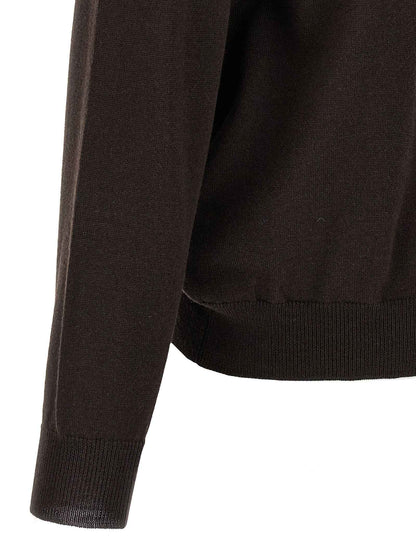 Brown Wool Cardigan