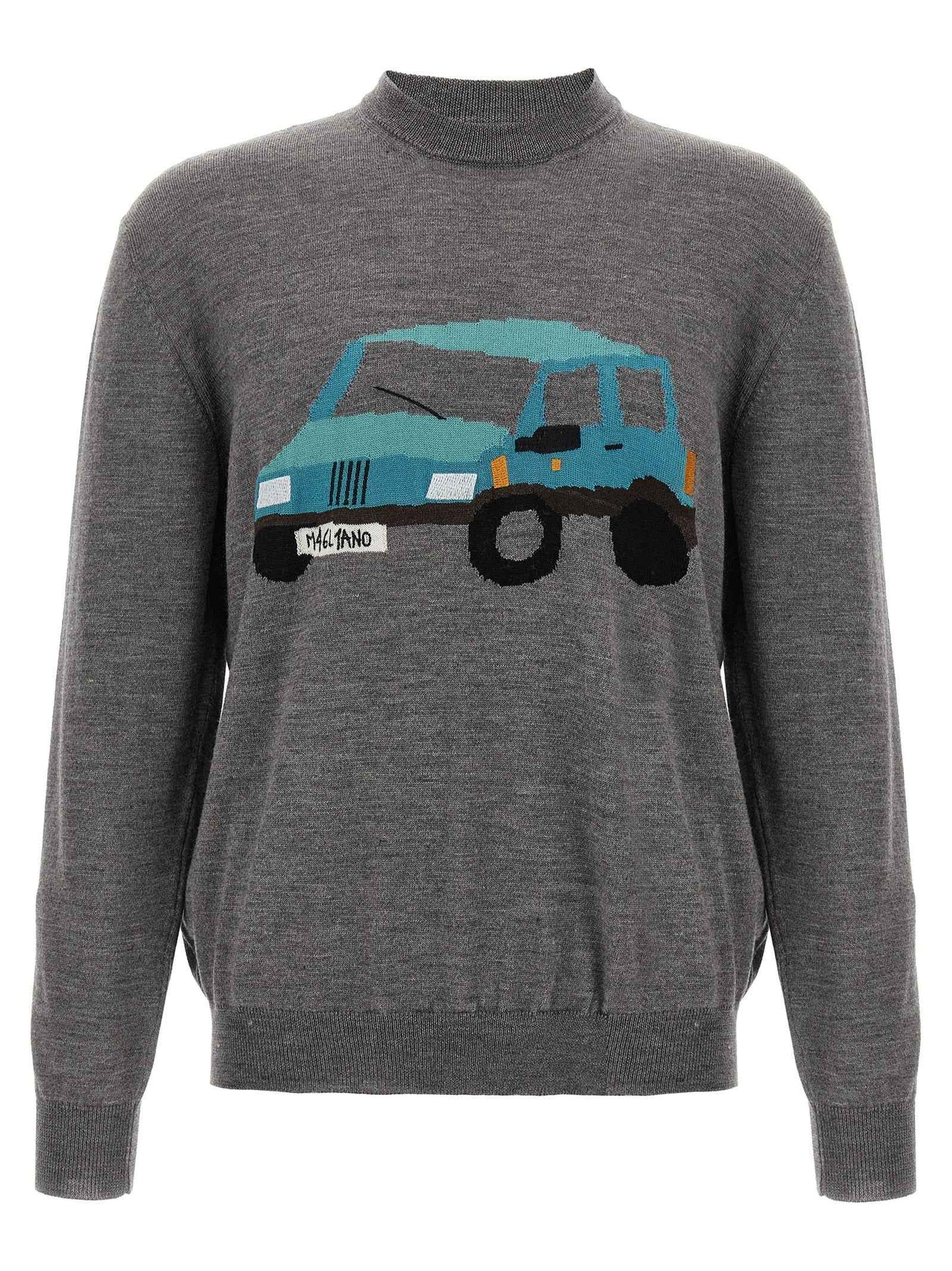 Gray Wool Cardigan