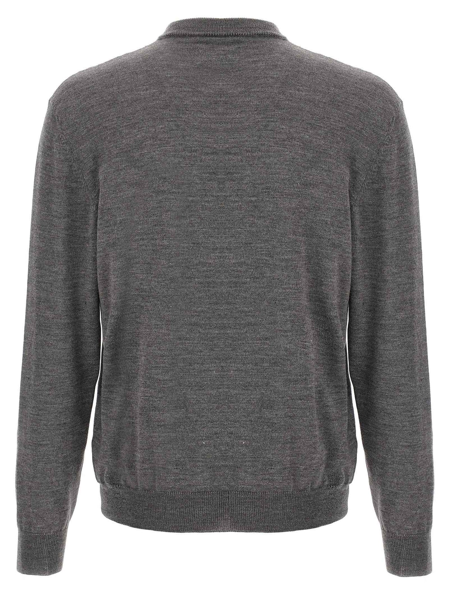 Gray Wool Cardigan