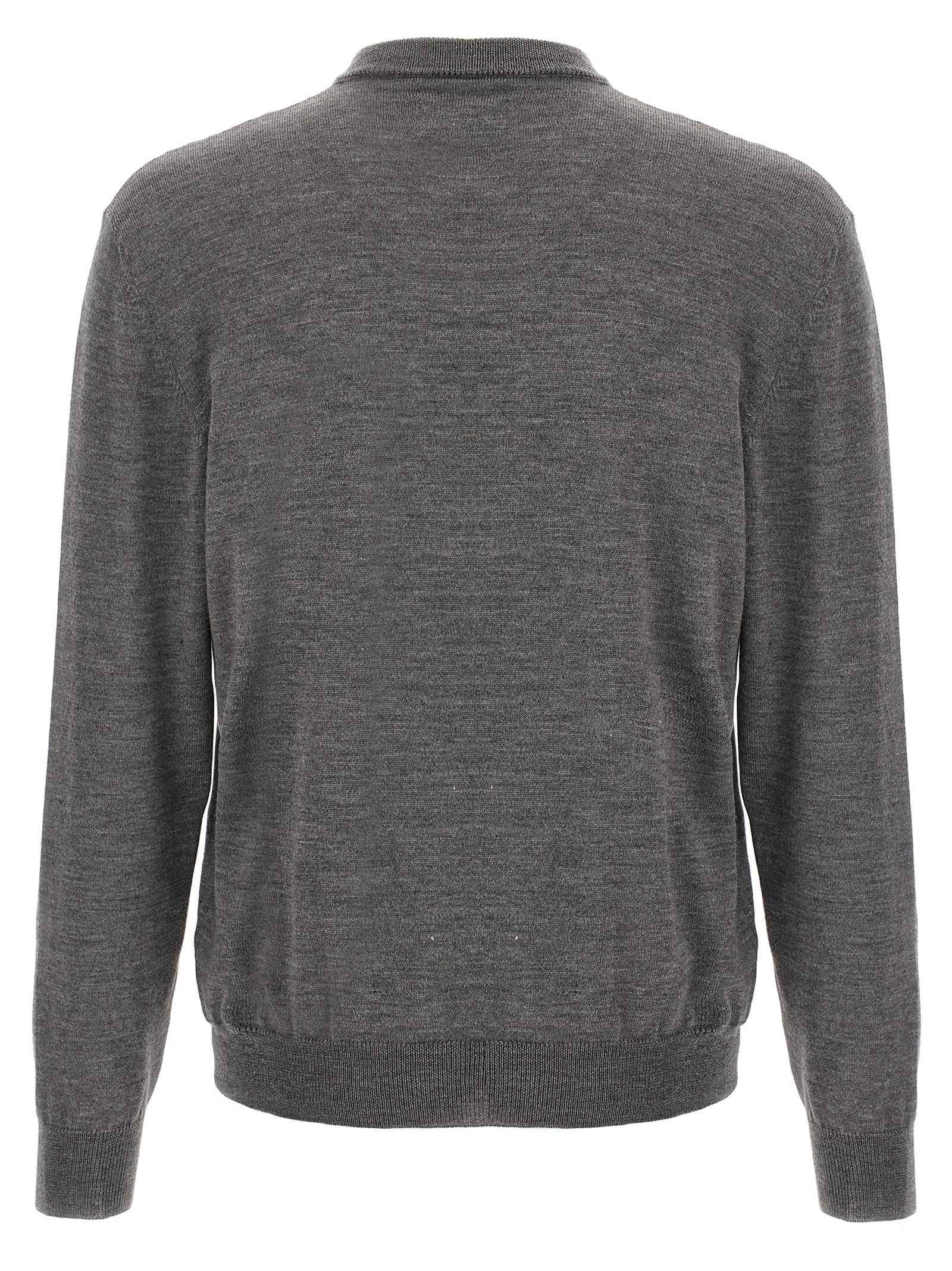 Gray Wool Cardigan