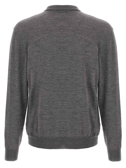 Gray Wool Cardigan