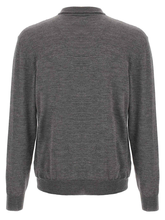 Gray Wool Cardigan