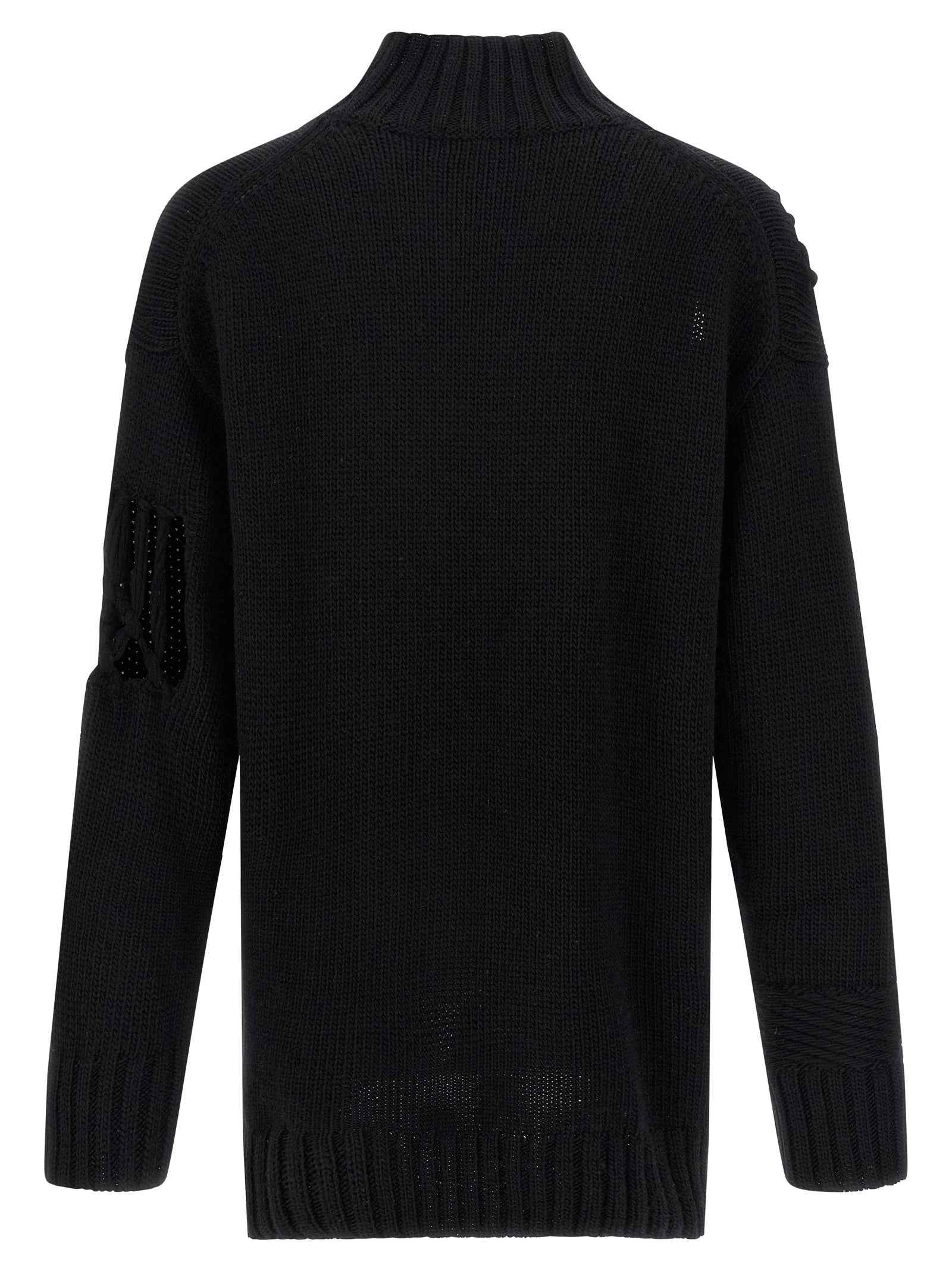 Black Wool Cardigan