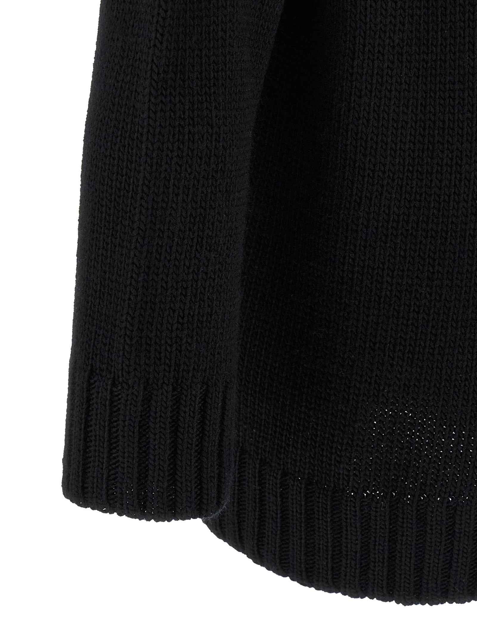 Black Wool Cardigan