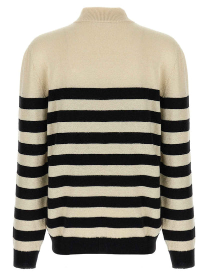 Bicolor Wool Cardigan
