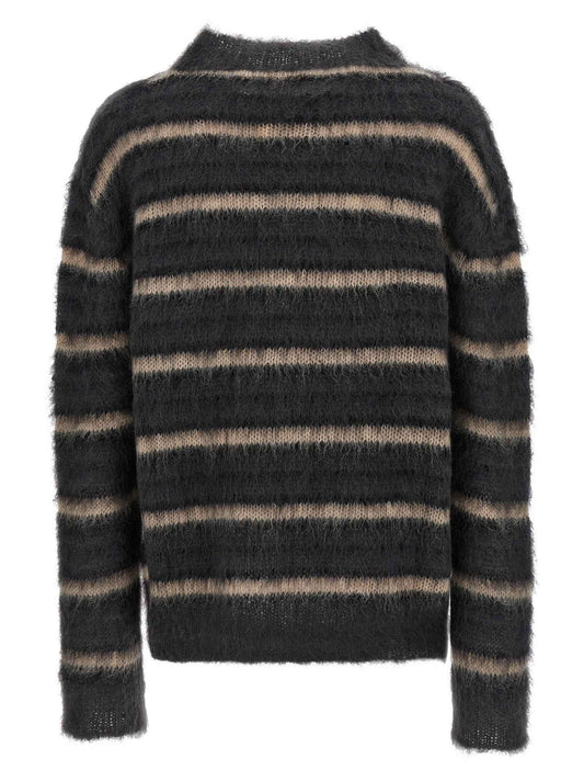 Gray Fabric Cardigan