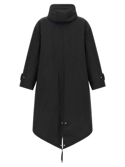 Gray Polyamide Parka