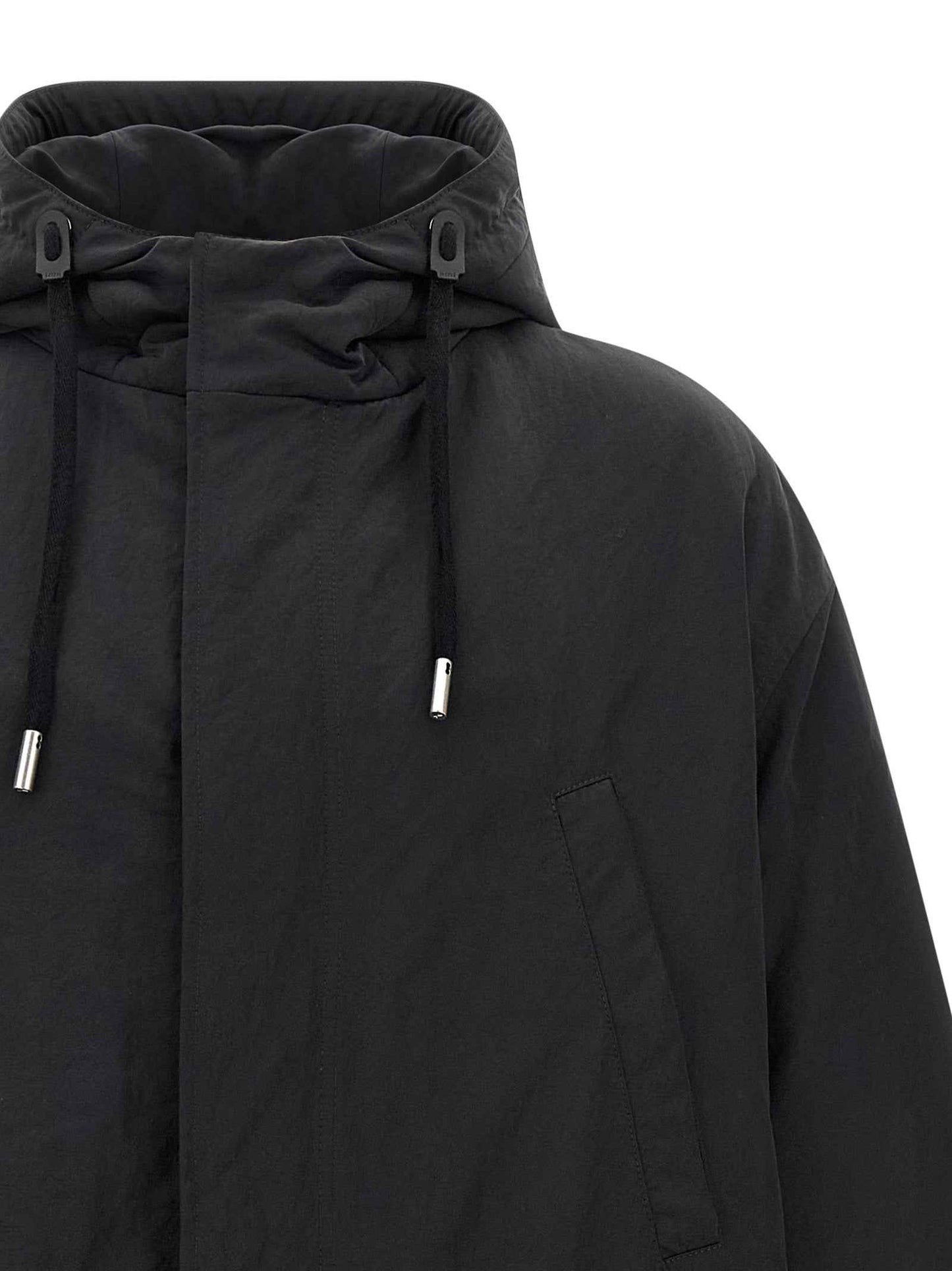 Gray Polyamide Parka