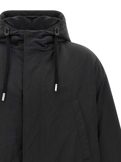 Gray Polyamide Parka