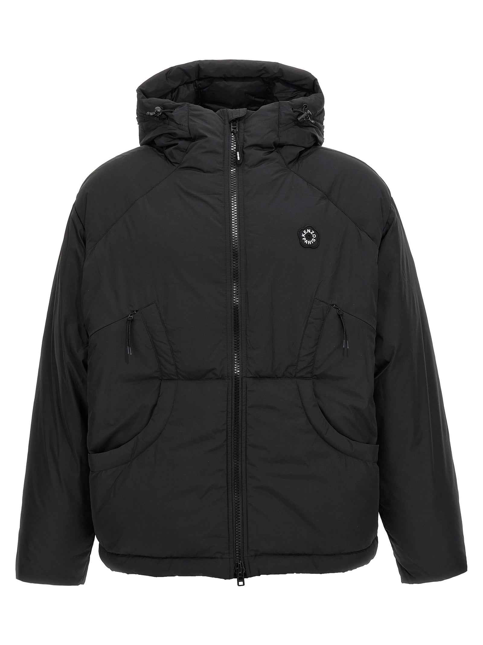 Black Polyester Shell Jacket