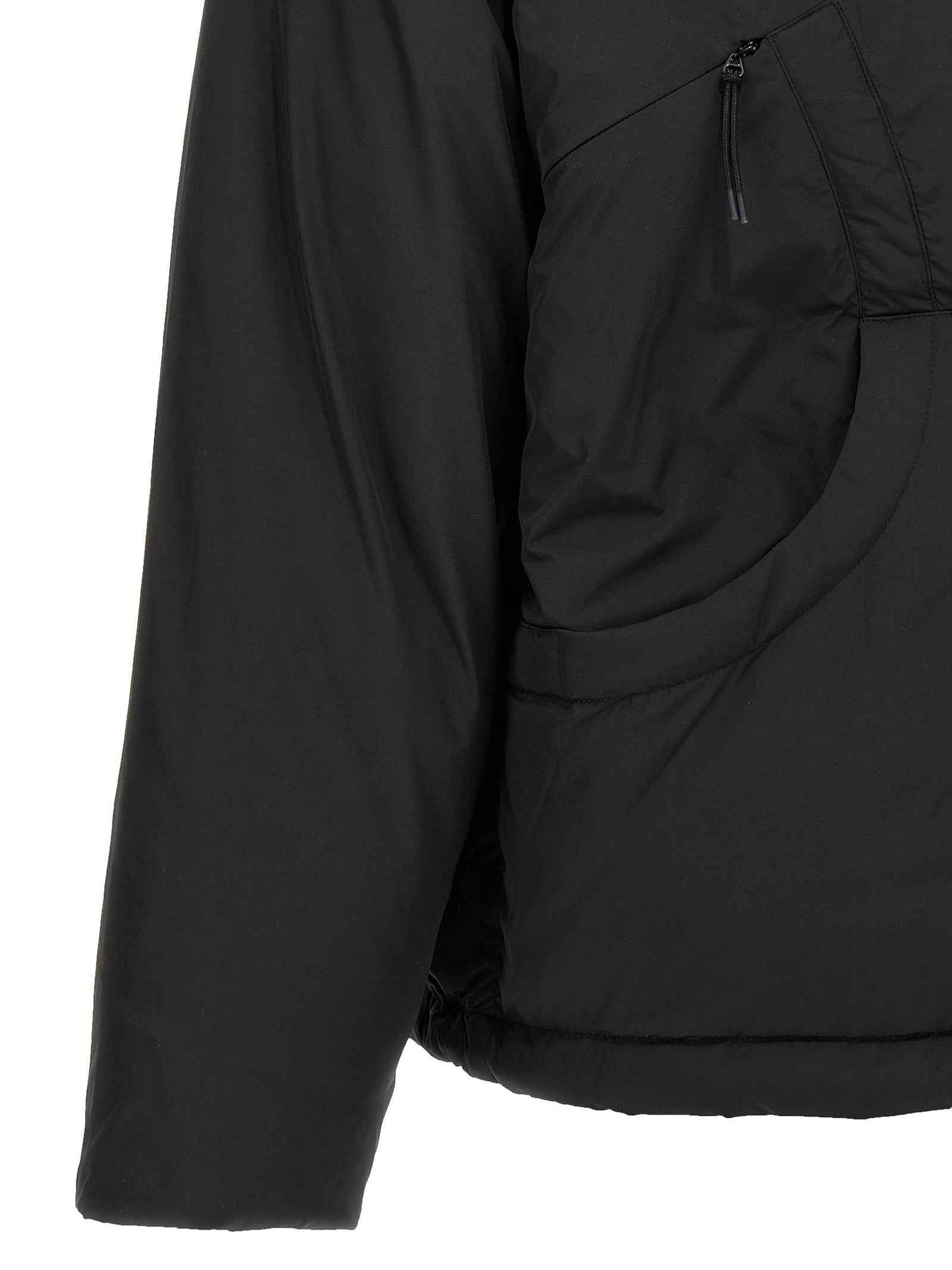Black Polyester Shell Jacket