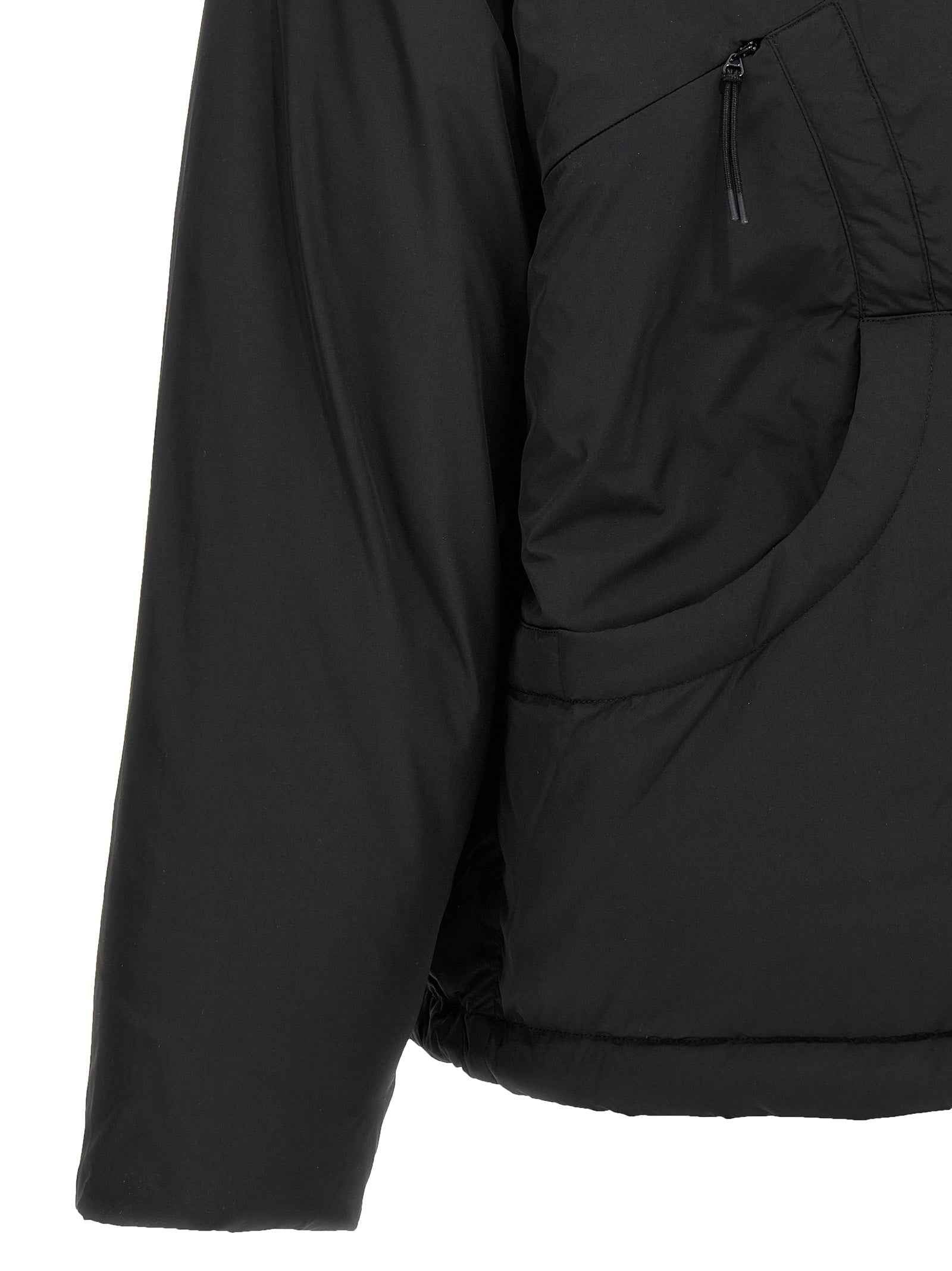 Black Polyester Shell Jacket