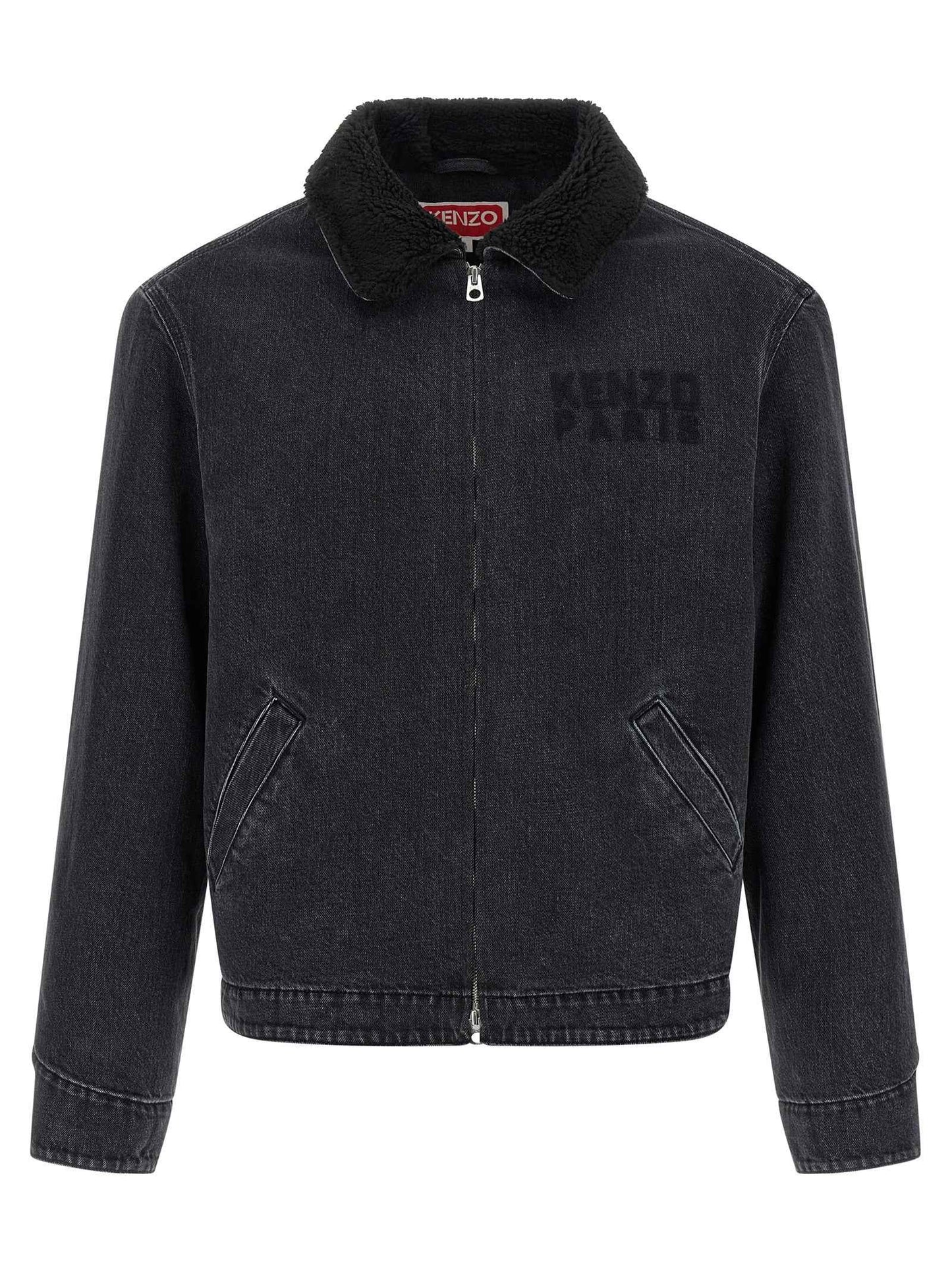 Black Cotton Denim Jacket
