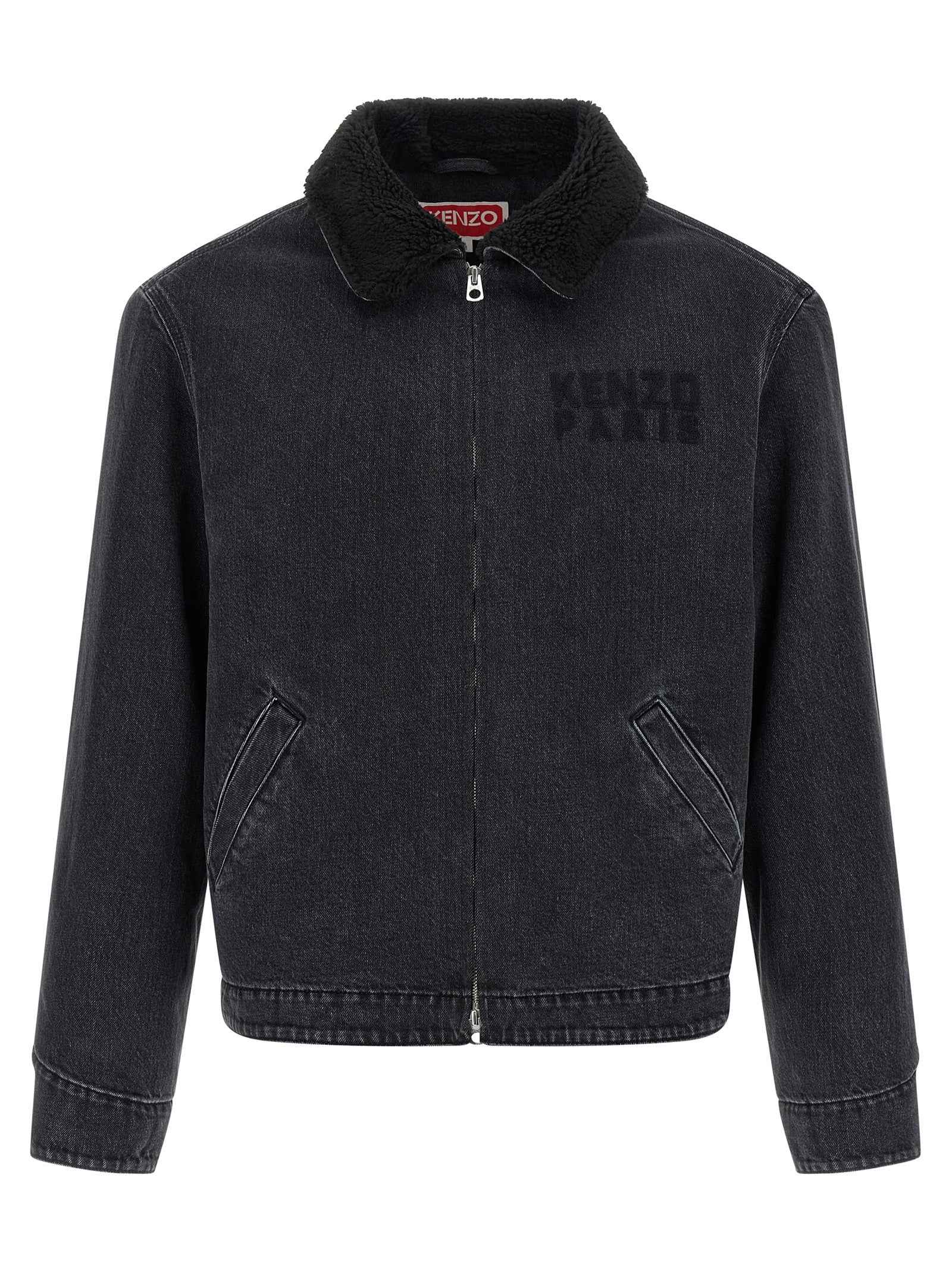 Black Cotton Denim Jacket