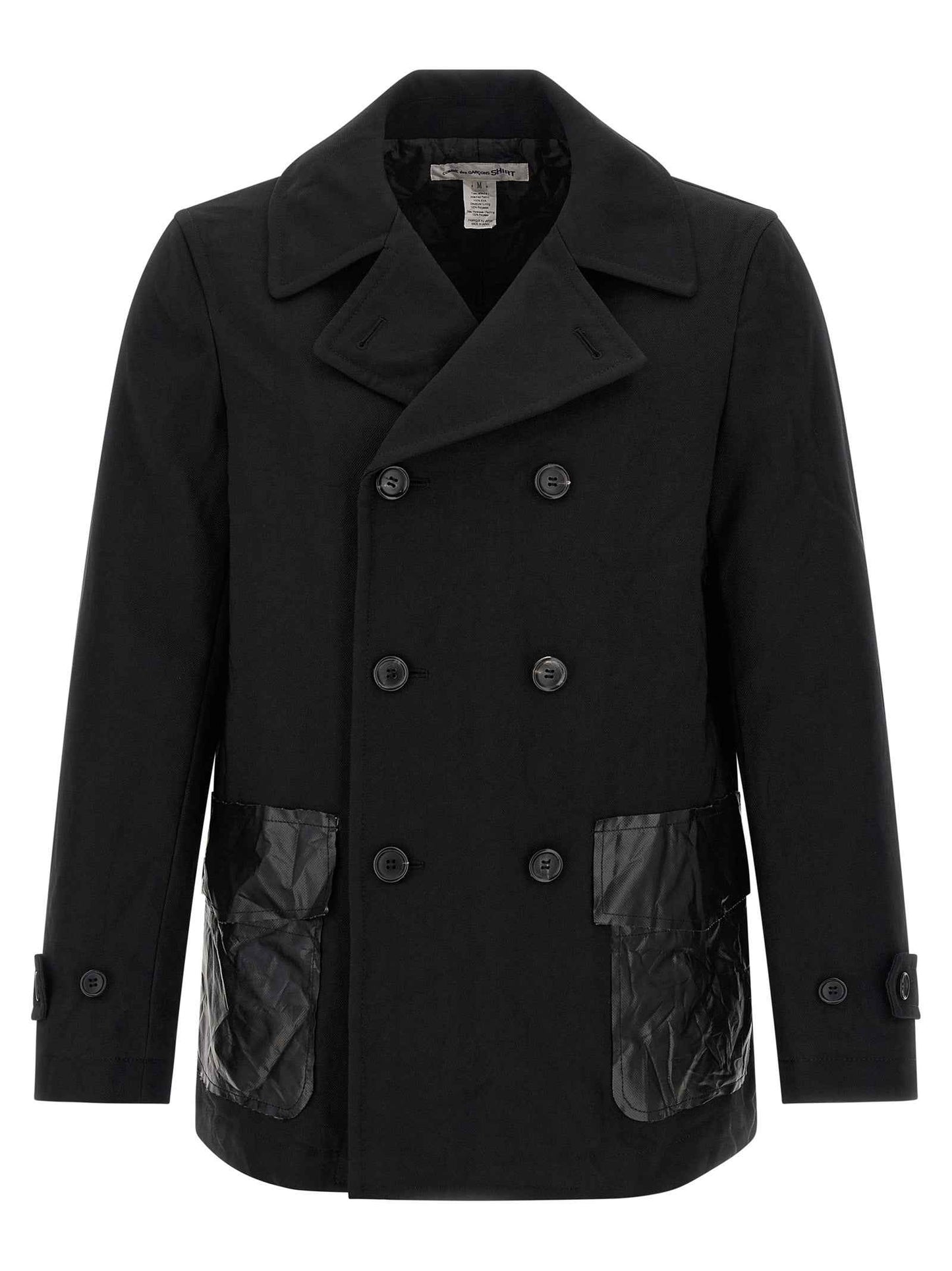 Black Polyester Coat