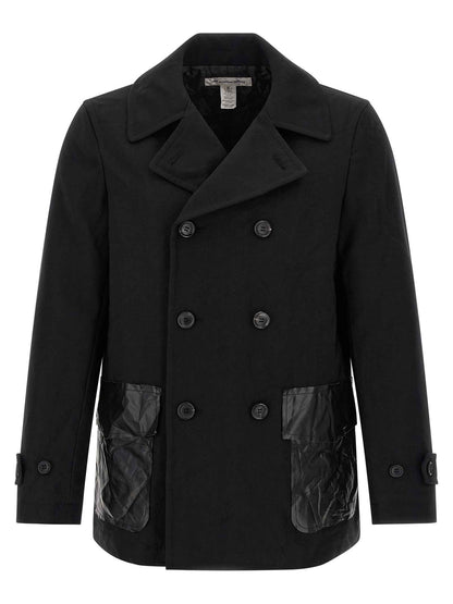 Black Polyester Coat