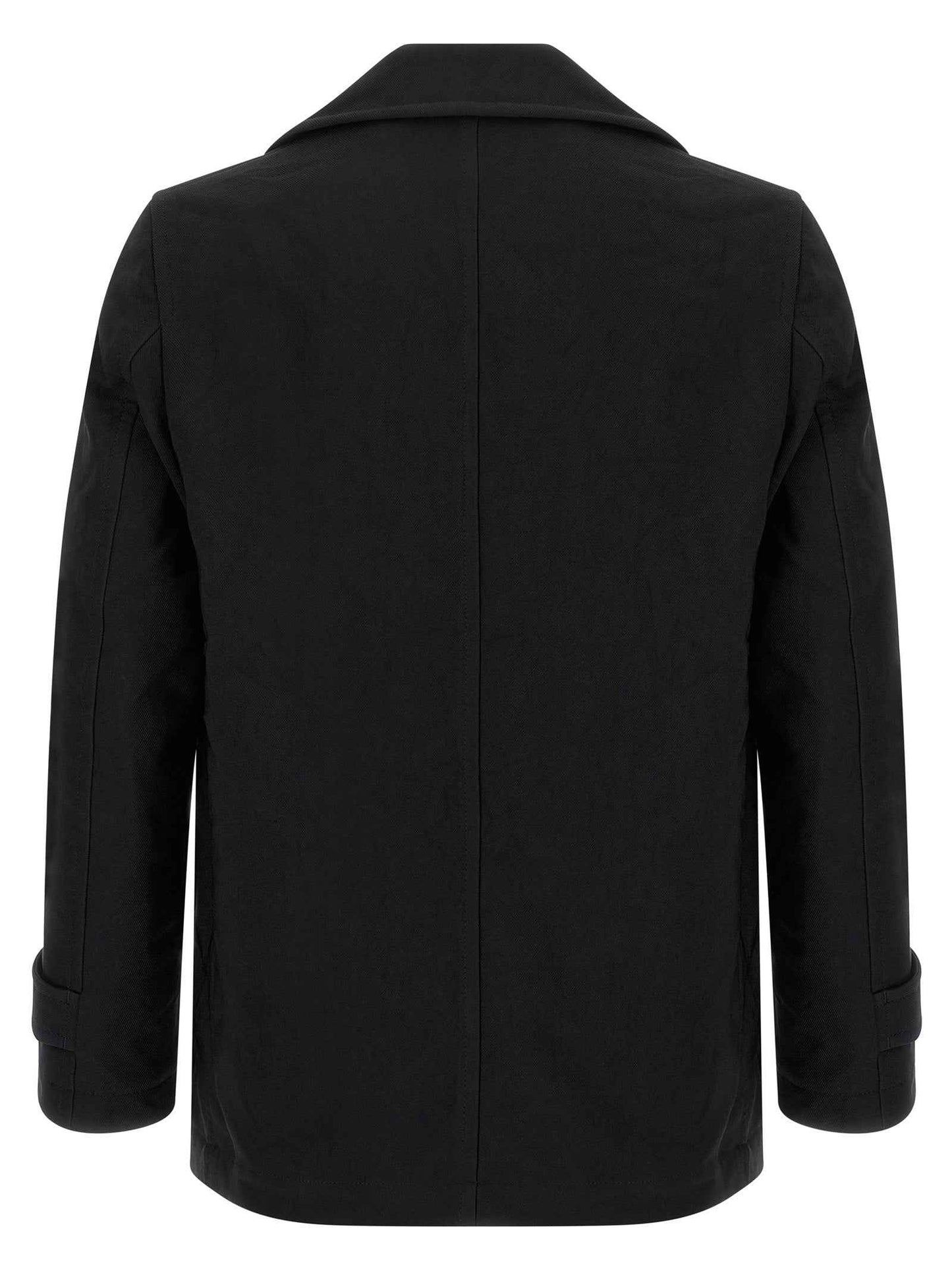 Black Polyester Coat