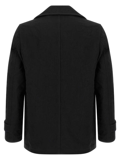 Black Polyester Coat