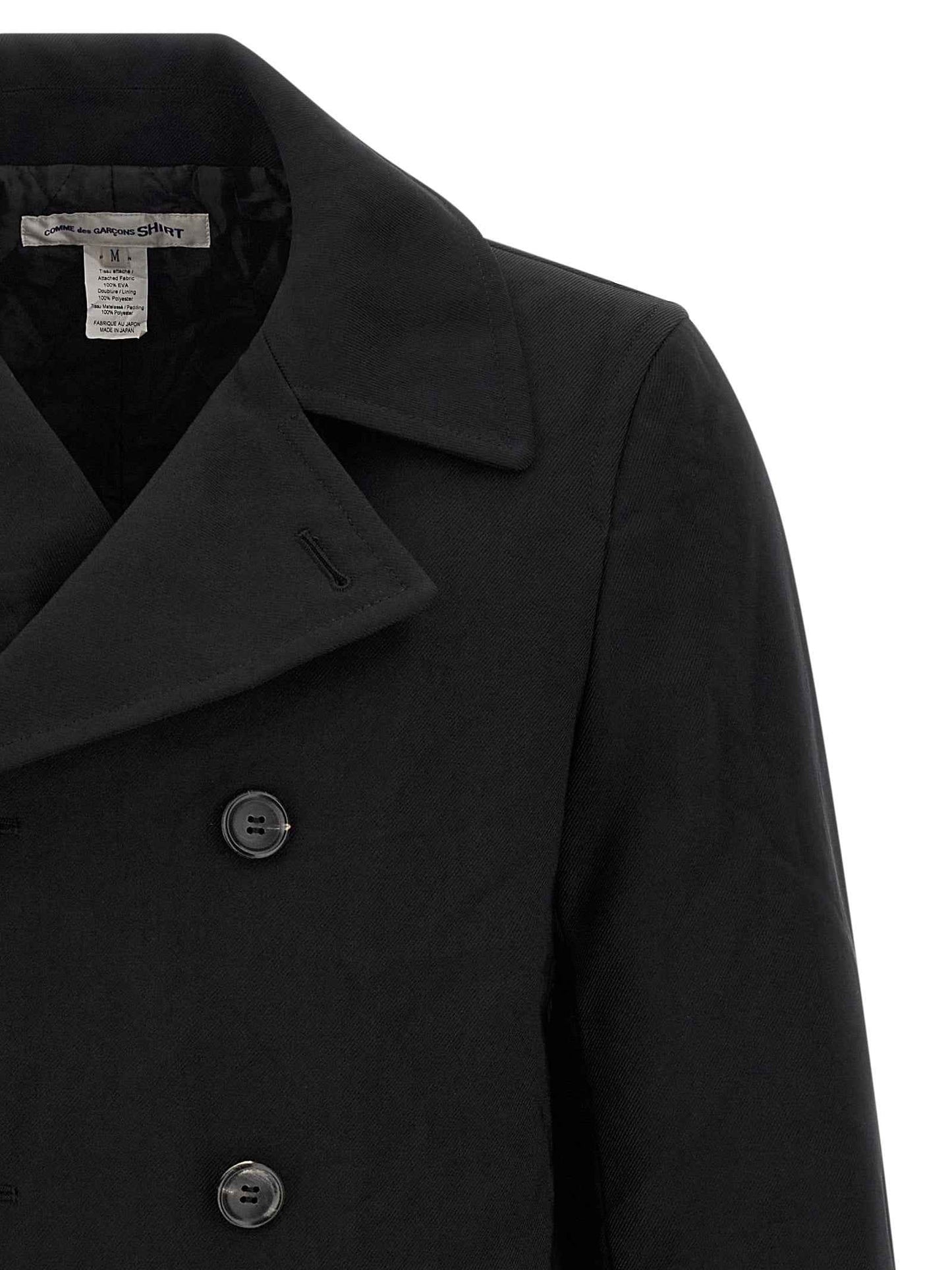 Black Polyester Coat