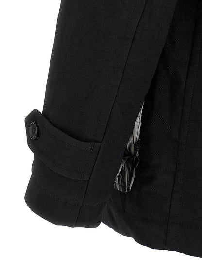 Black Polyester Coat