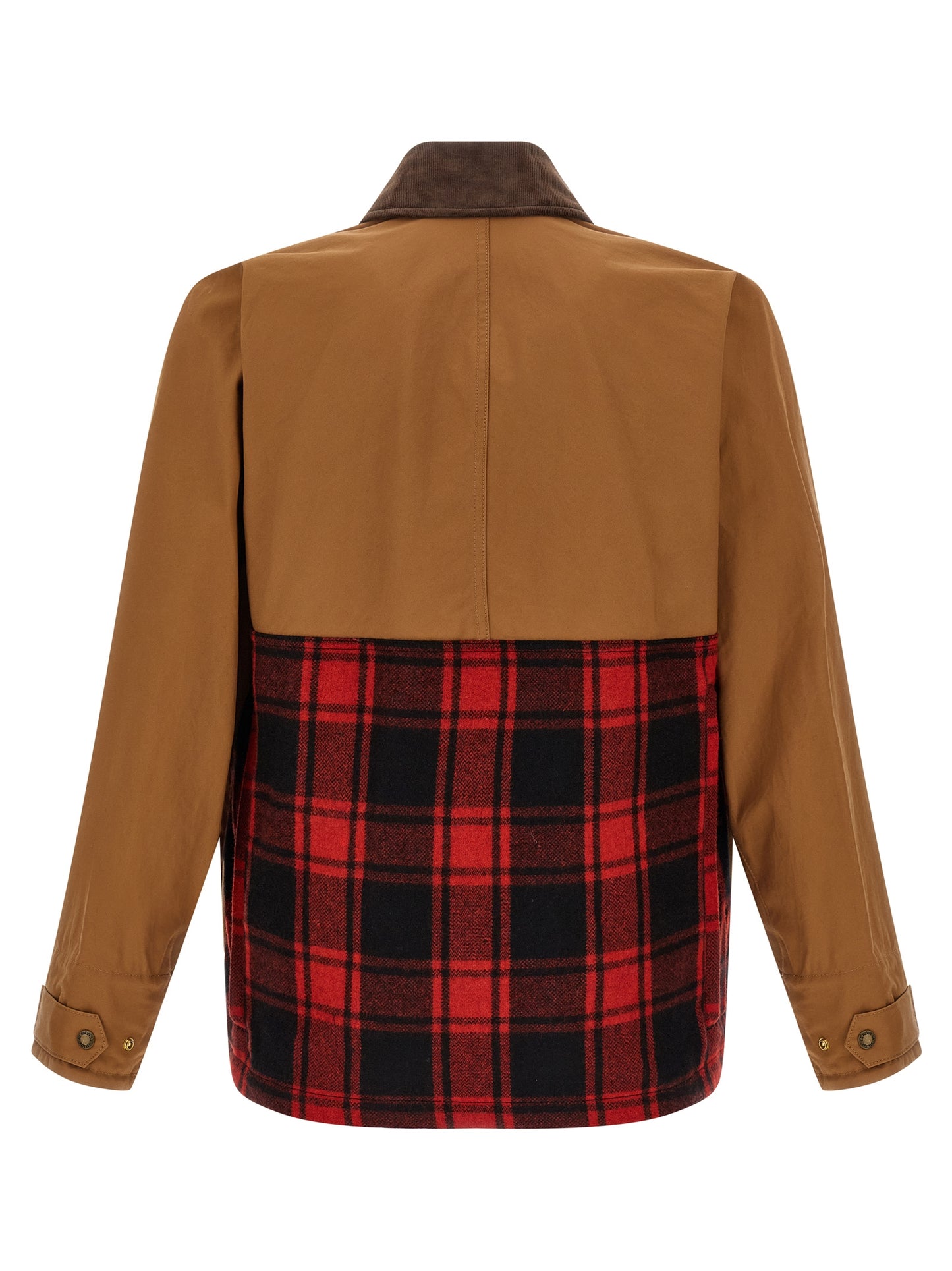 Brown Cotton Shell Jacket