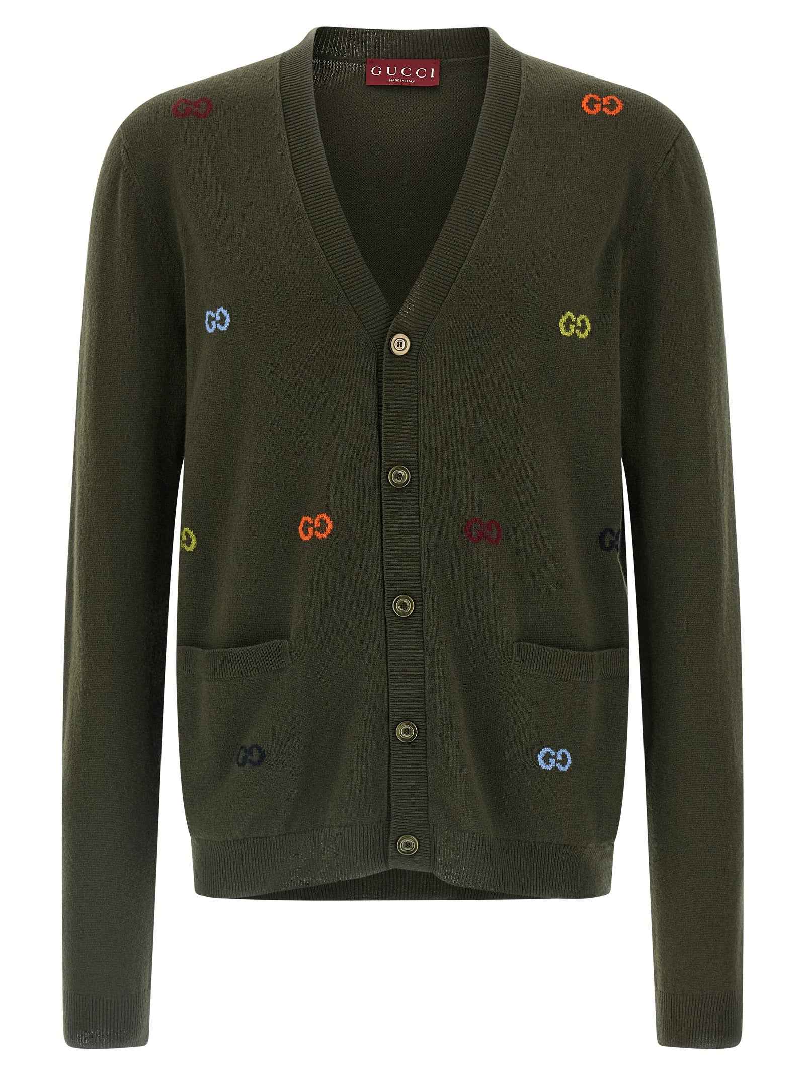 Bicolor Cashmere Cardigan